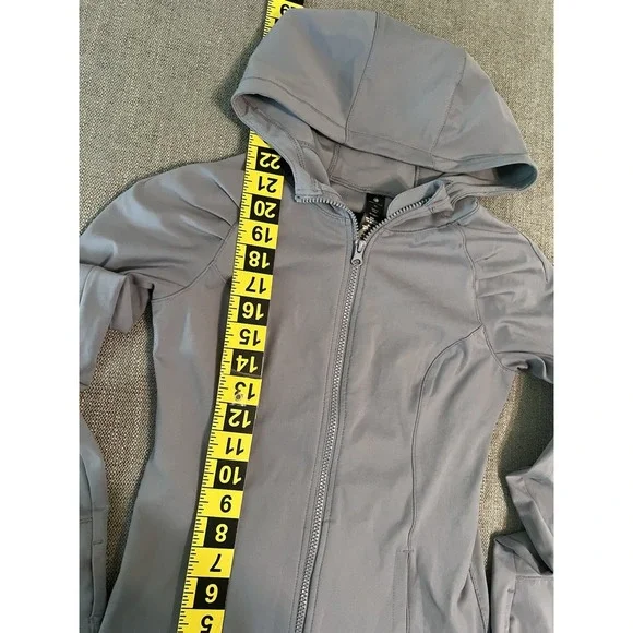 Yogalicious Jacket Women's XS Full Zip Hooded Thumbhole Sleeve Gym Yoga Purple - Picture 4 of 10